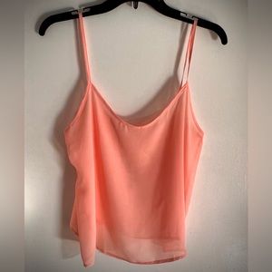 Cute Chiffon Camisole-Med-Never Used. Great to wear w/jeans, by American Apparel
